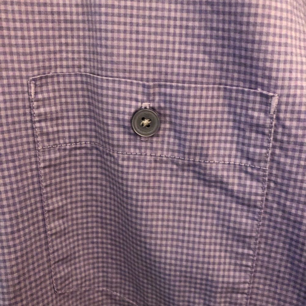 Calvin Klein Check Military Style Short Sleeve Shirt - 100% Cotton, Size… - Picture 7 of 7